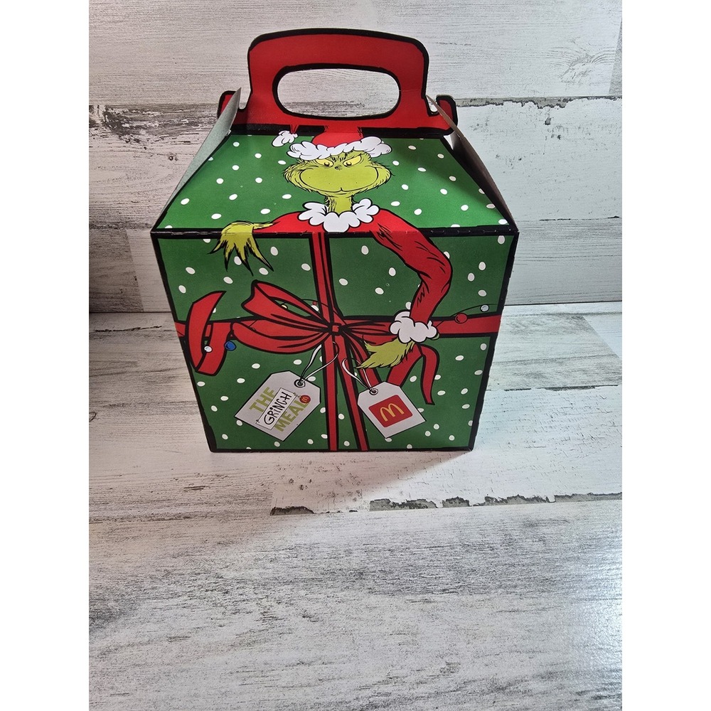 2025 McDonalds Christmas Limited Edition Grinch Happy Meal BOX ONLY